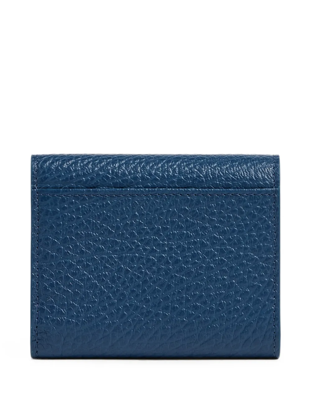 Maison Margiela Four Stitch gegranuleerde leren portemonnee Blauw