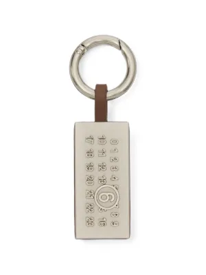 MM6 Maison Margiela Numeric Tag Keyring | Silver | FARFETCH