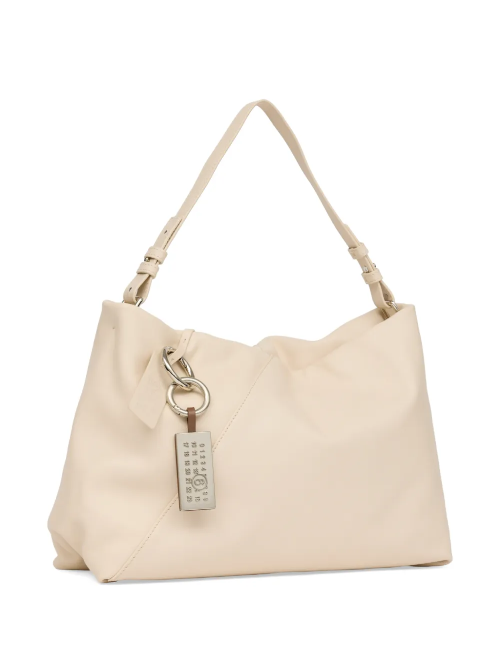 MM6 Maison Margiela Tassenbedel met Numeric-plakkaat Zilver