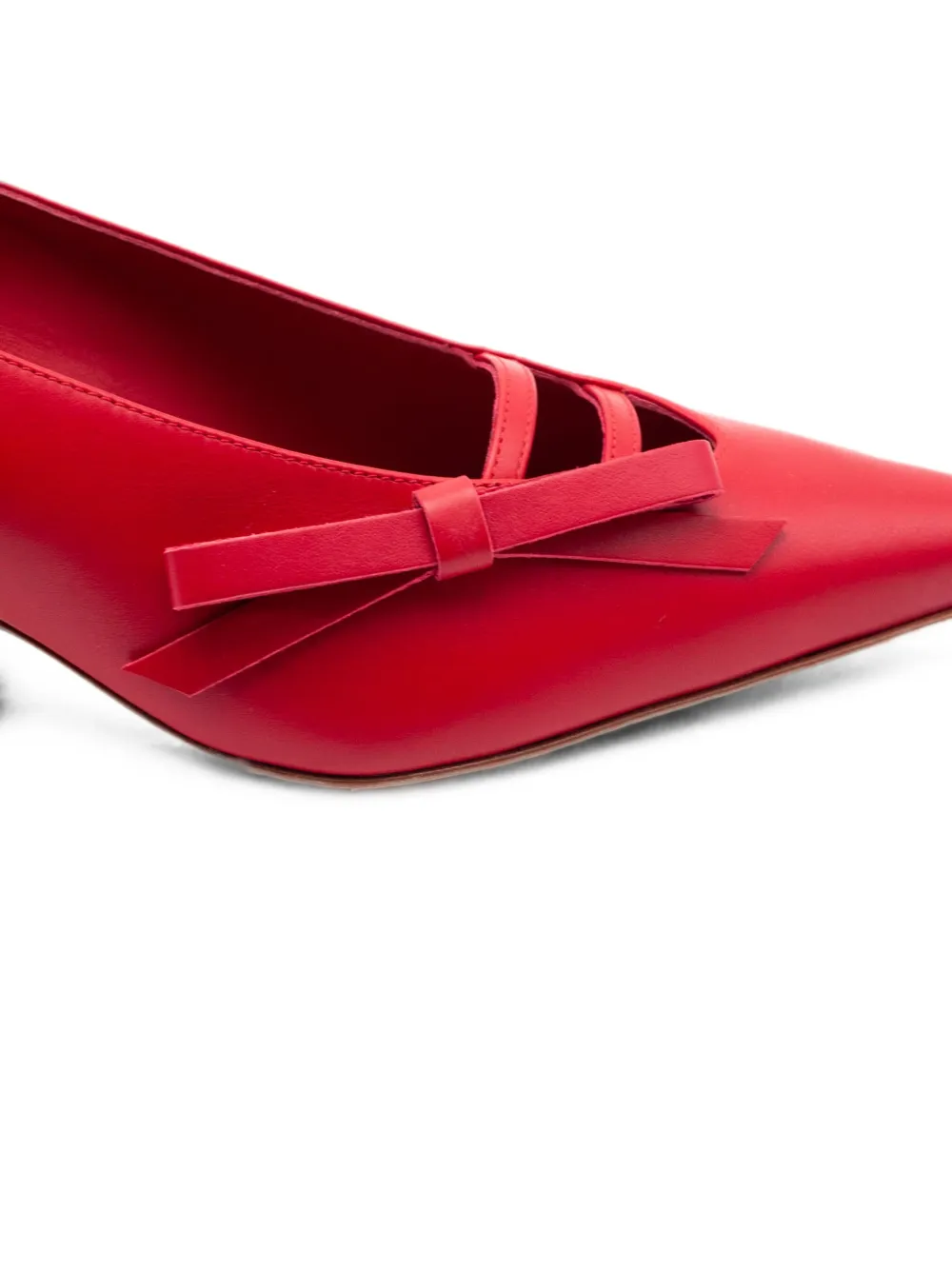 GIABORGHINI Oli bow-detail pumps Rood