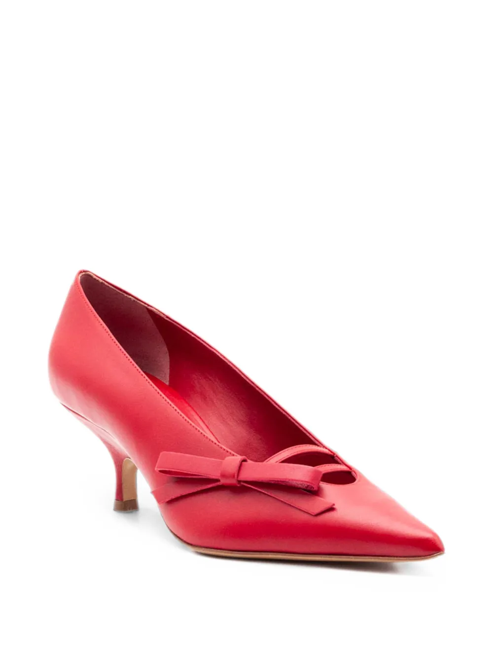 GIABORGHINI Oli bow-detail pumps Rood