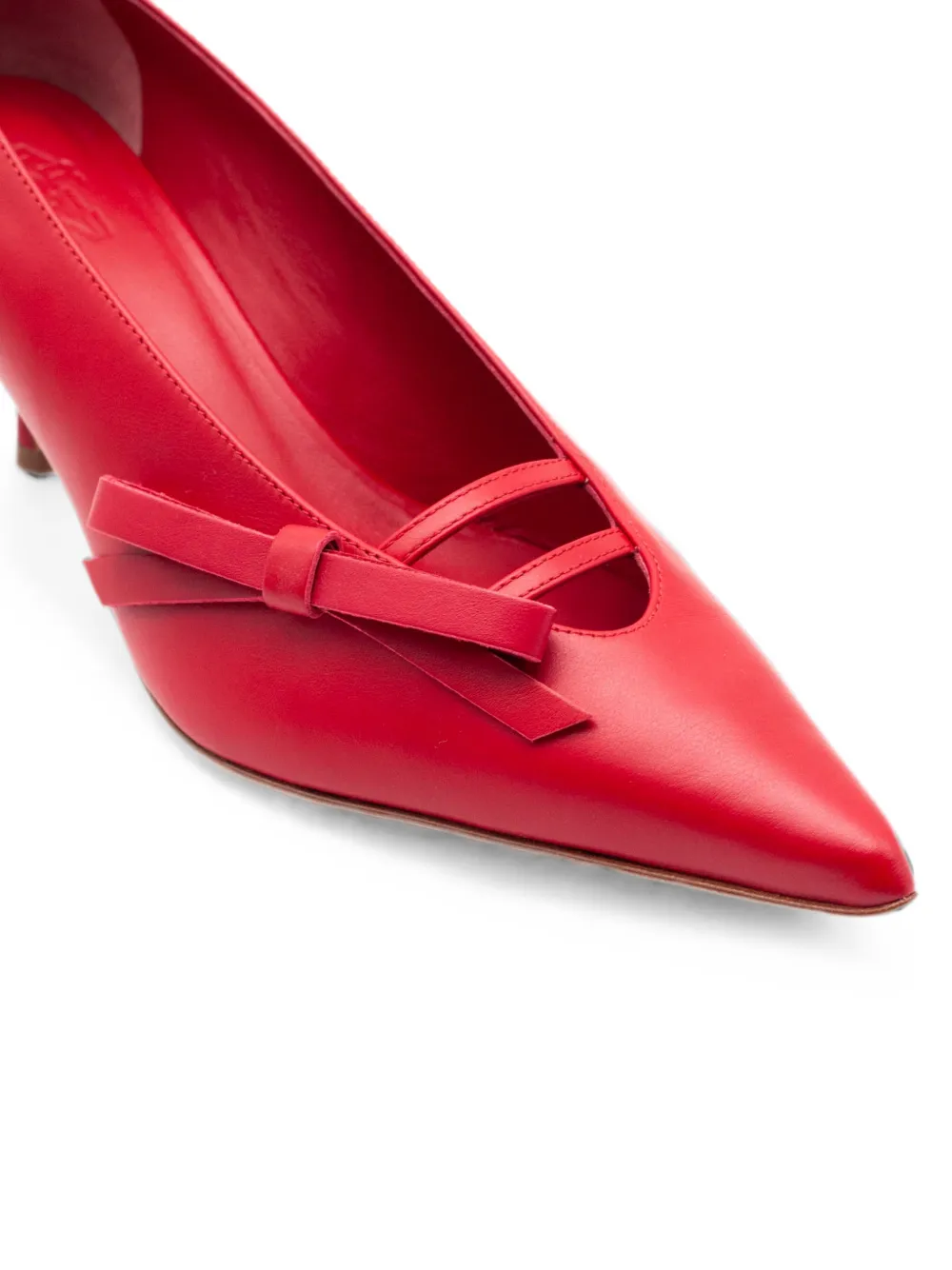 GIABORGHINI Oli bow-detail pumps Rood