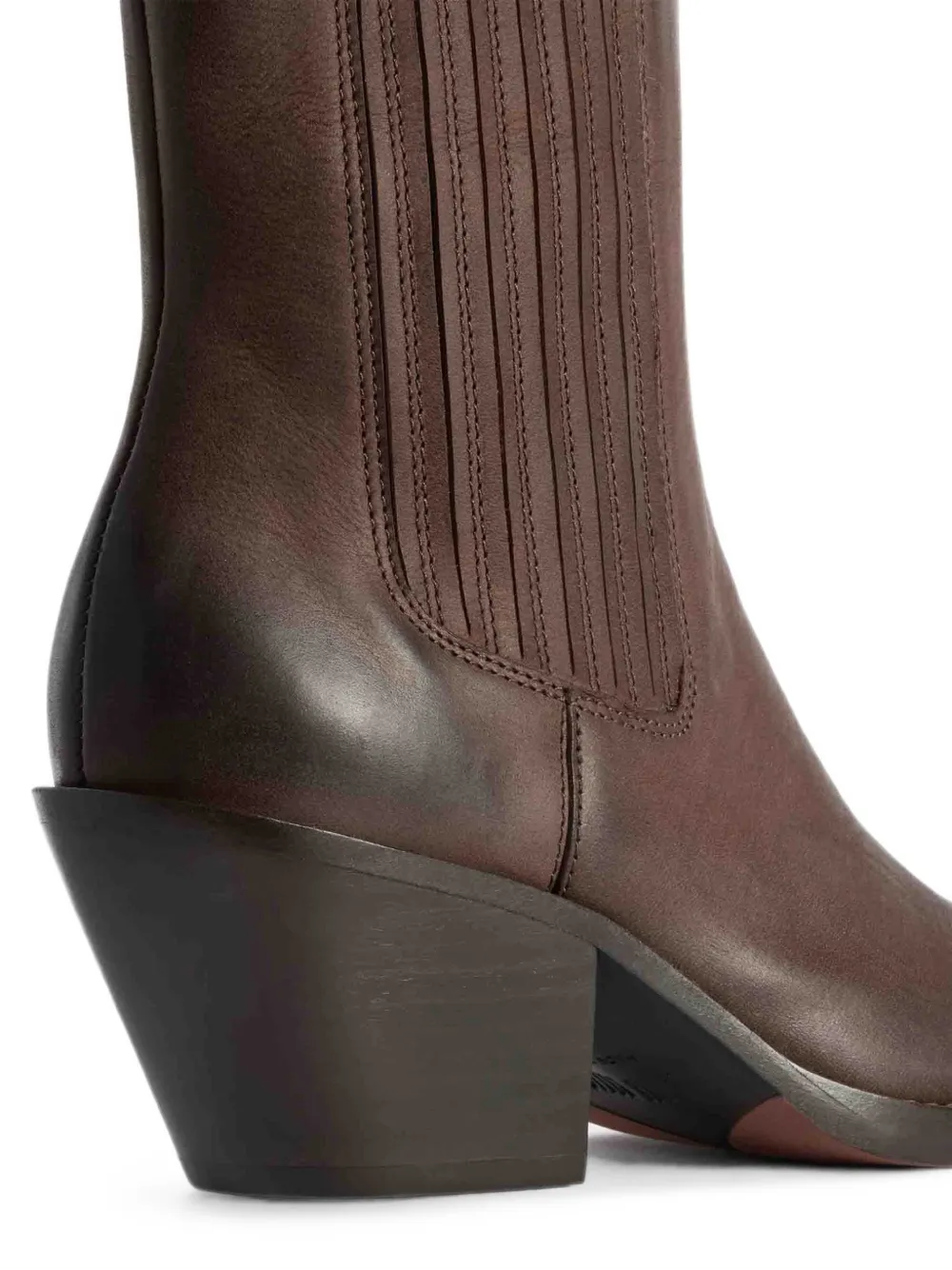 Paris Texas pointed-toe leather ankle boots Bruin