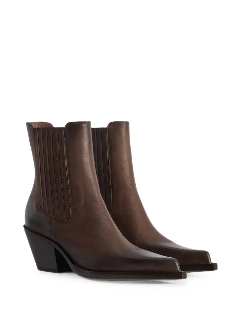 Paris Texas pointed-toe leather ankle boots Bruin