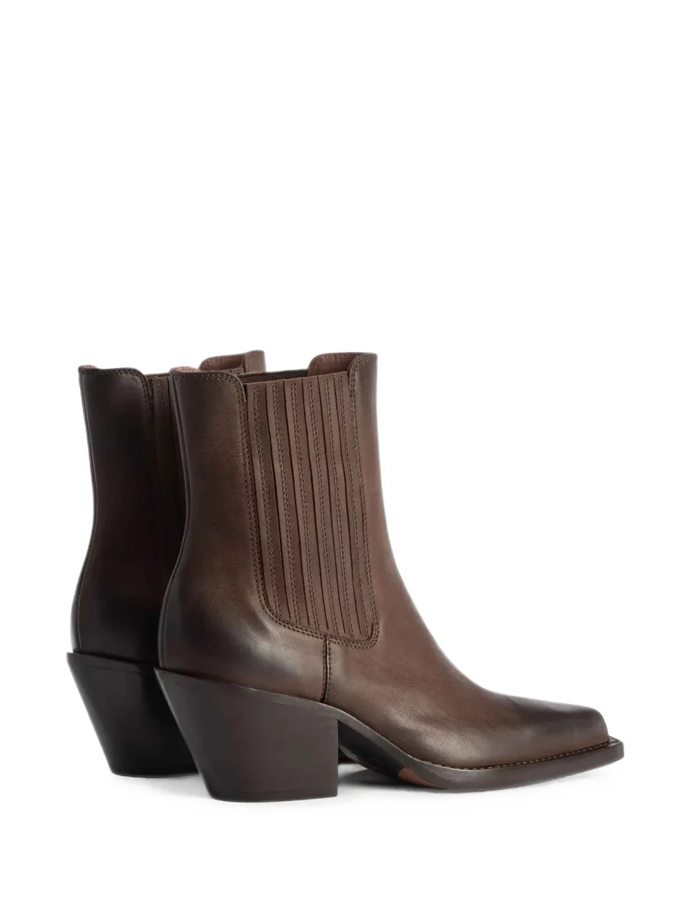 Paris Texas pointed-toe leather ankle boots Bruin