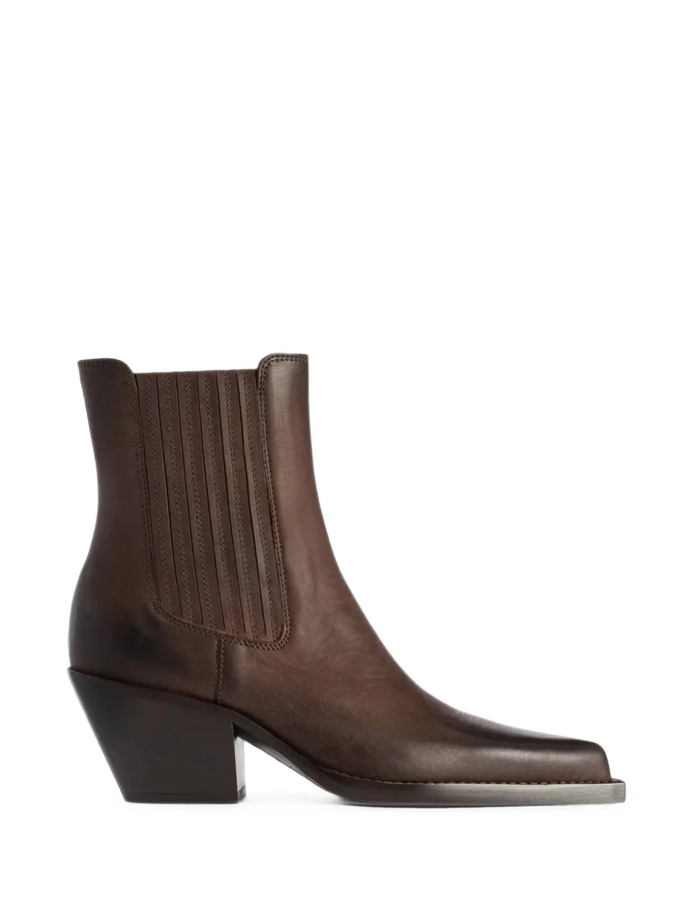 Paris Texas pointed-toe leather ankle boots Bruin