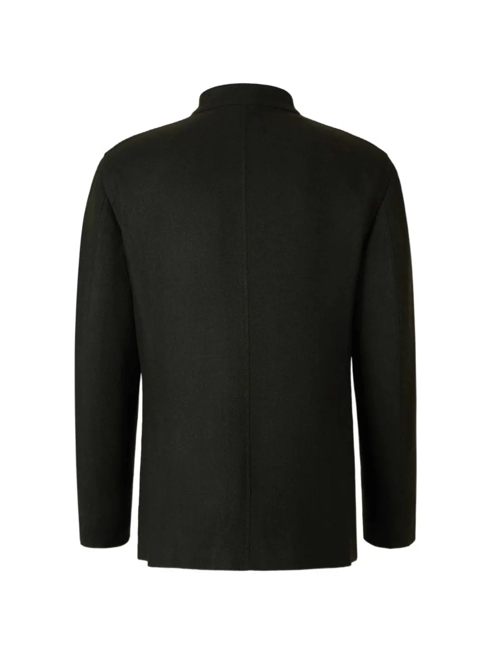Boglioli Blazer met ronde opstaande kraag en visgraatpatroon Groen
