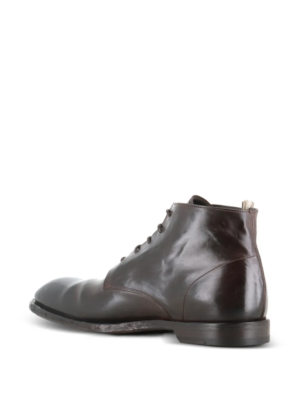 Officine Creative Sound lace-up leather ankle boots Bruin
