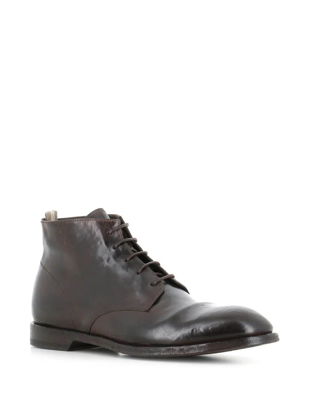 Officine Creative Sound lace-up leather ankle boots Bruin