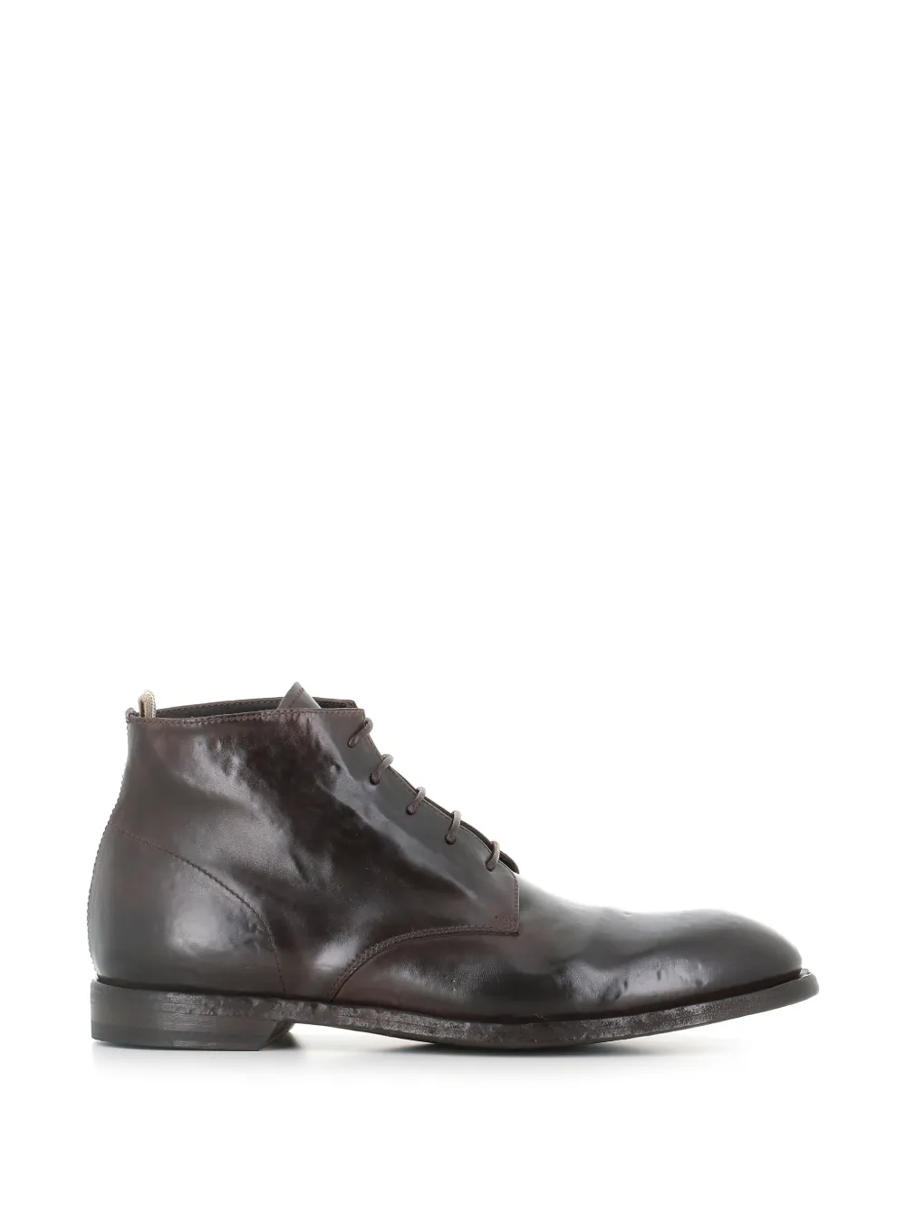 Officine Creative Sound lace-up leather ankle boots Bruin