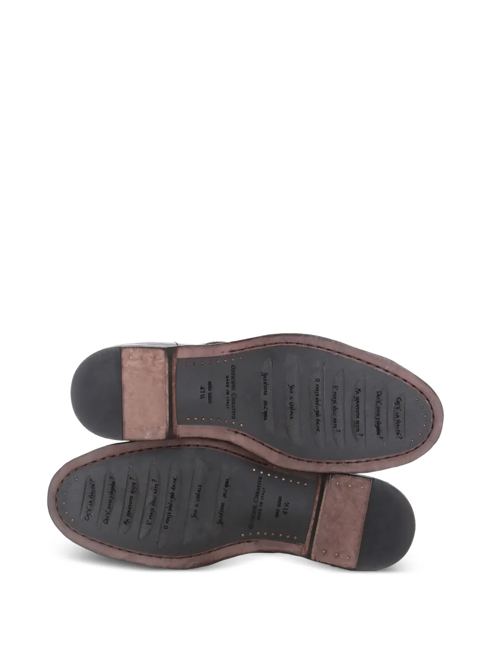 Officine Creative Sound lace-up leather ankle boots Bruin