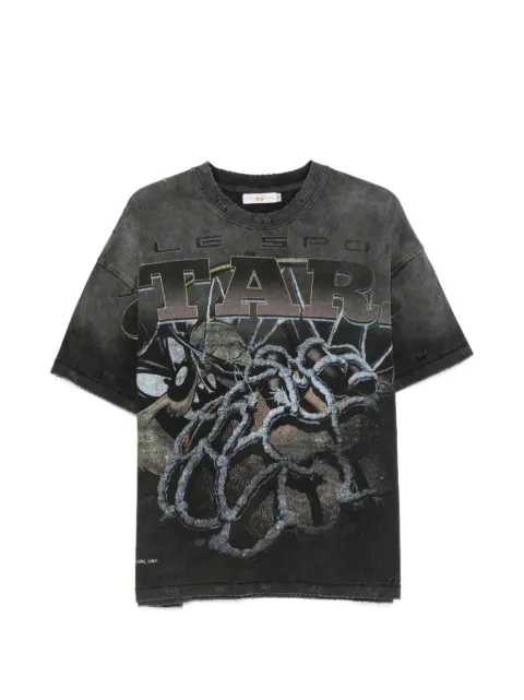 Vale graphic-print distressed T-shirt