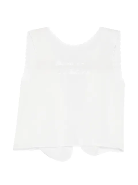 MARLU' couture Besticktes Seidentop