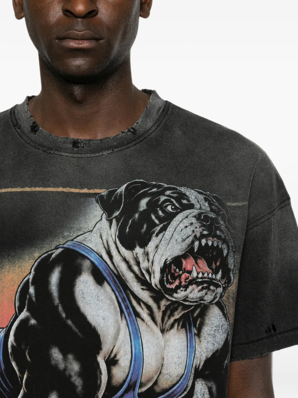 Vale T-shirt met grafische print Zwart