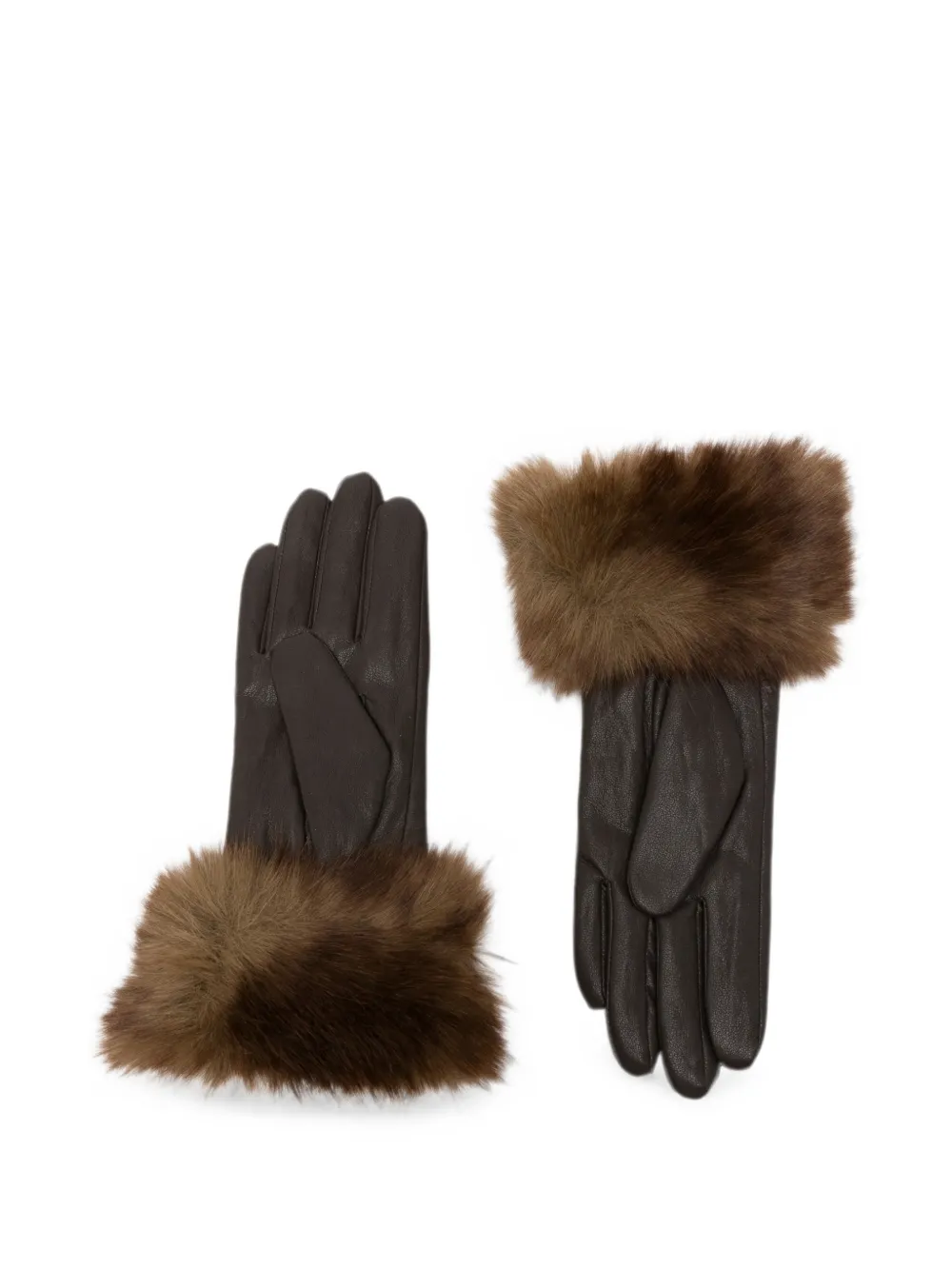Apparis Handschoenen met imitatiebont Bruin