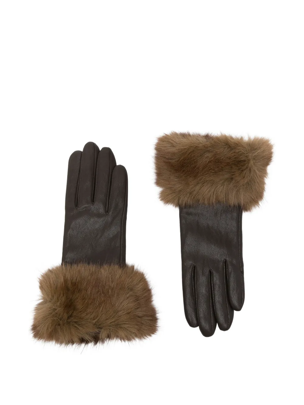 Apparis faux-fur trim gloves