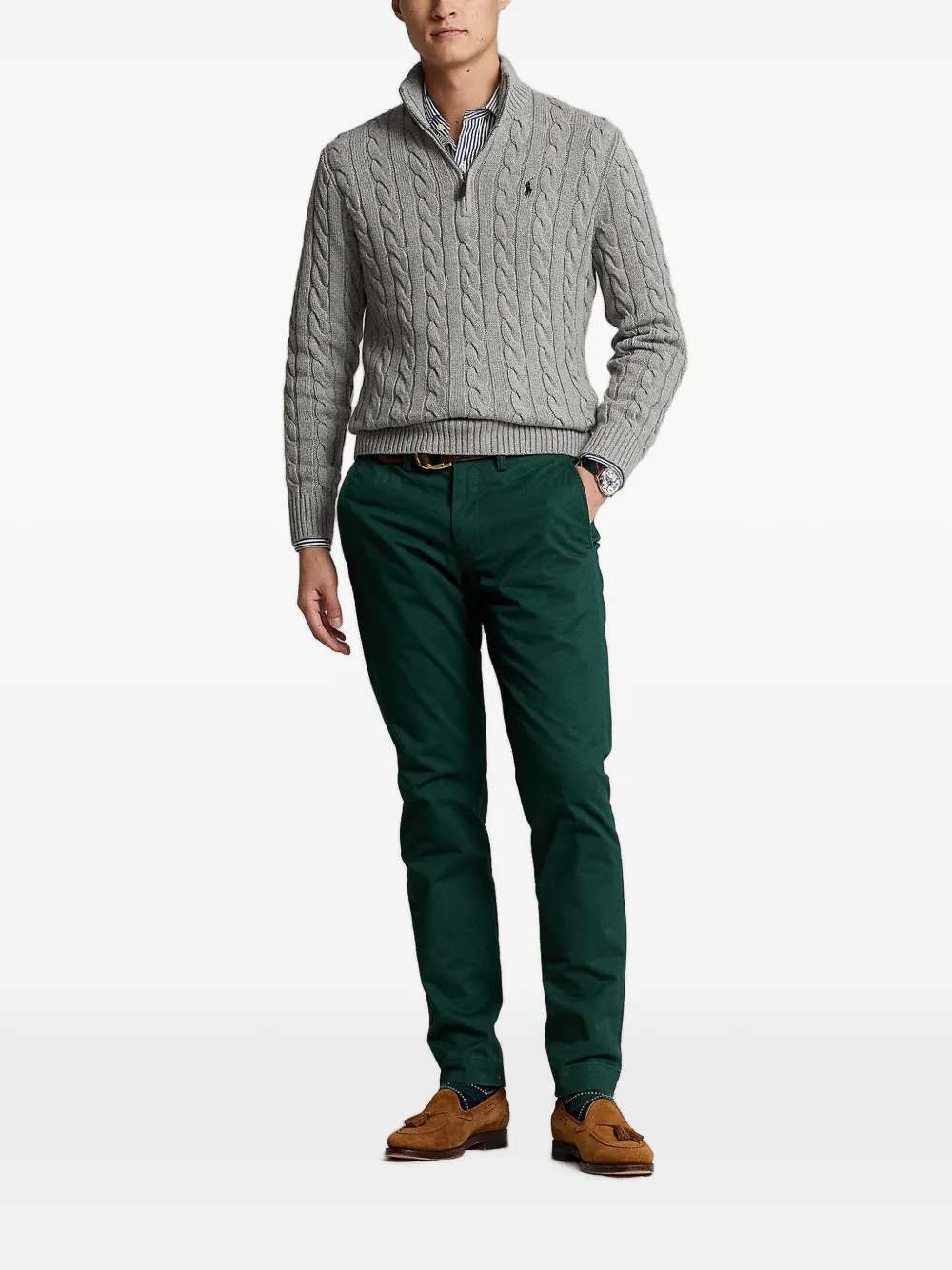 Polo Ralph Lauren Broek met geborduurd logo Groen