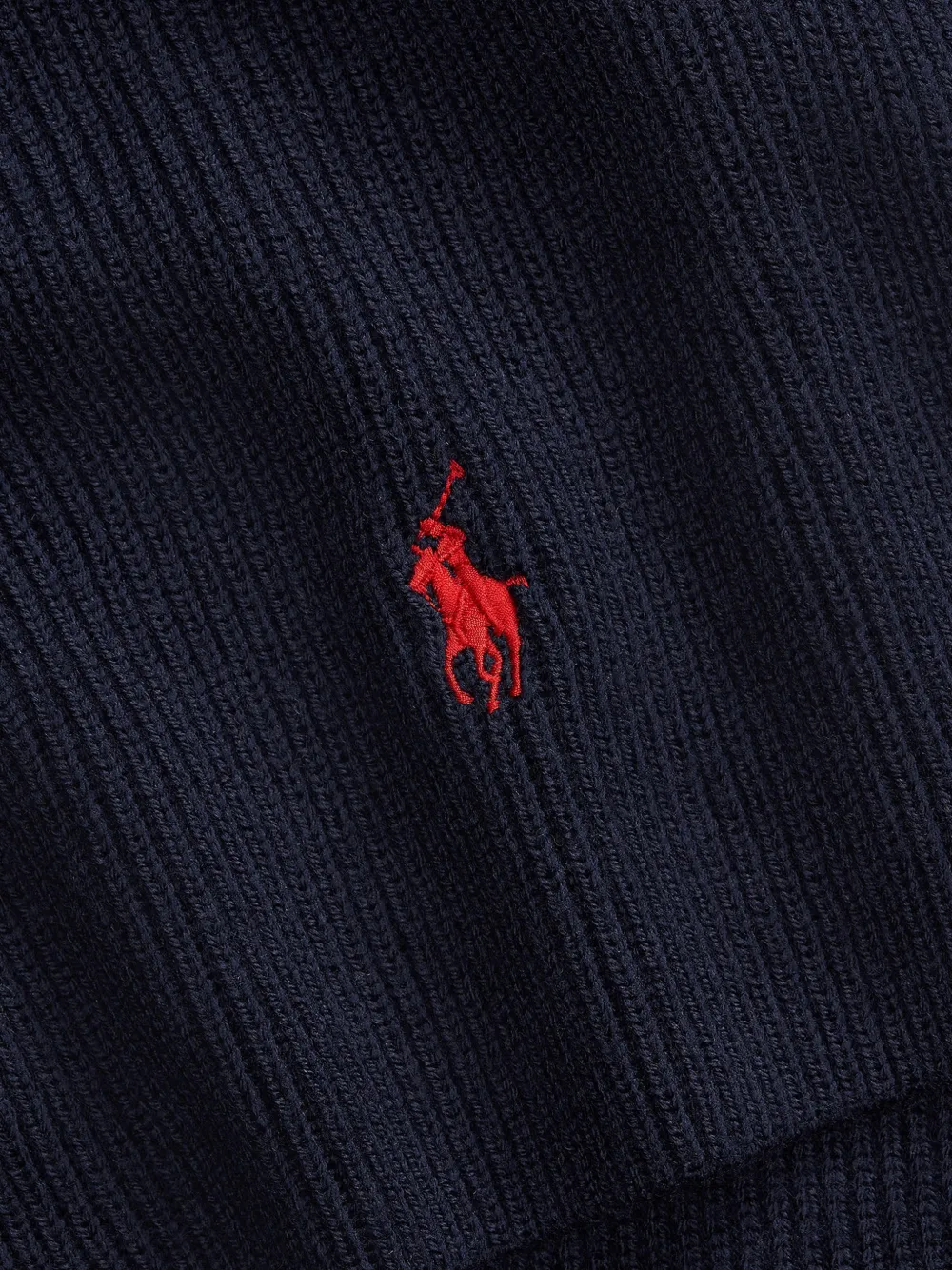 Polo Ralph Lauren Muts en sjaal met geborduurd logo Blauw