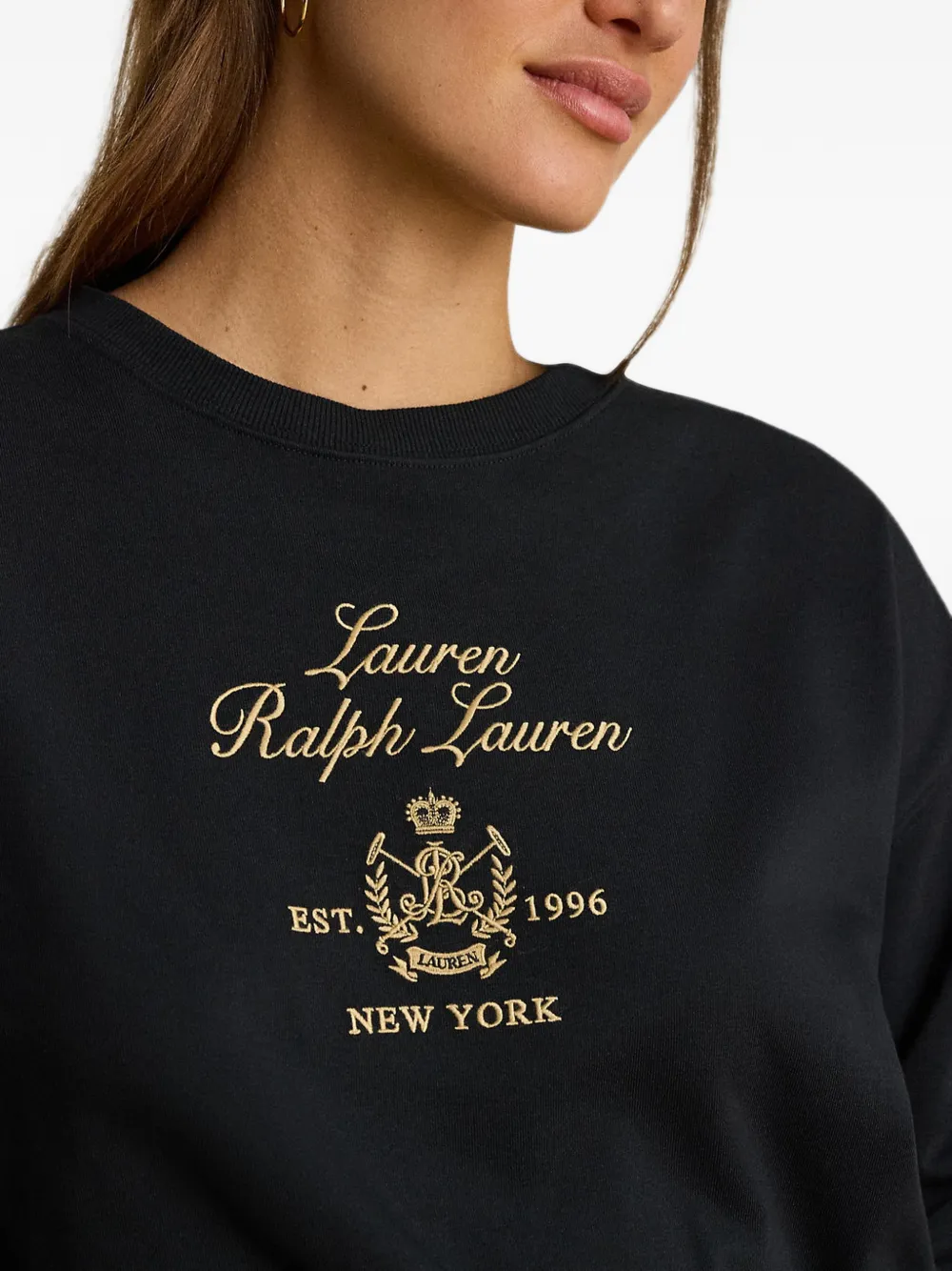 Lauren Ralph Lauren Sweater met logoprint Zwart