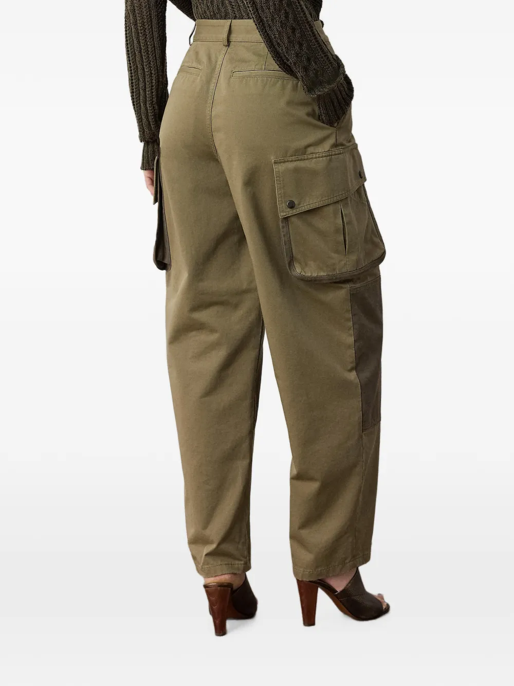 Ralph Lauren Collection Simone lamé broek Groen