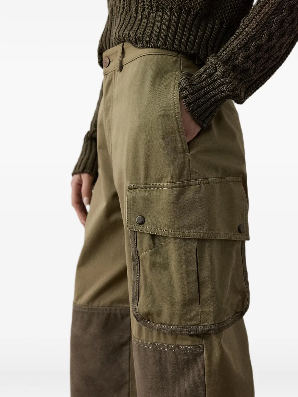 Ralph Lauren Collection Simone lamé broek Groen