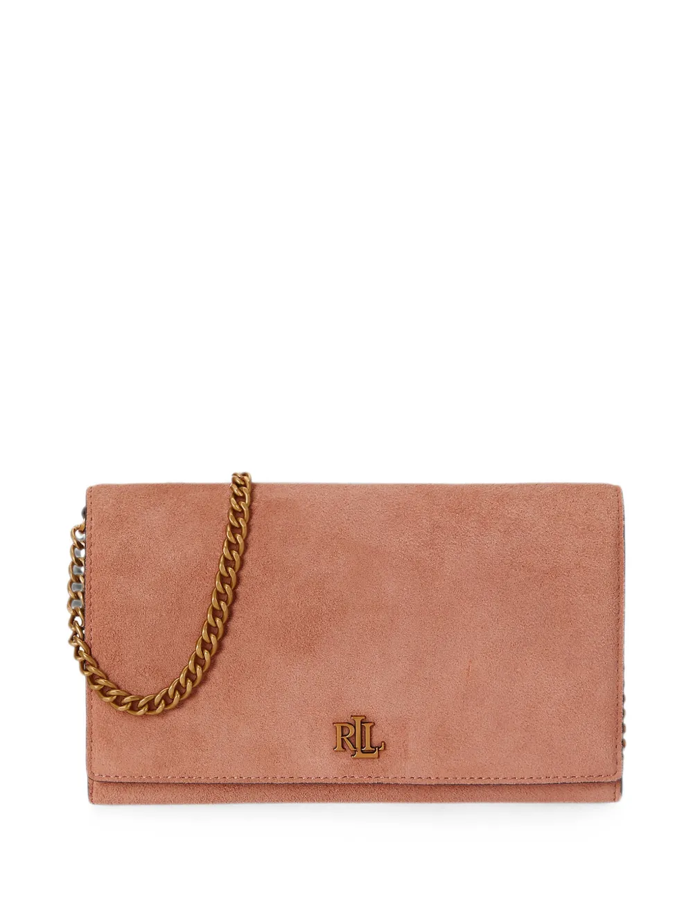 Lauren Ralph Lauren medium Adair II logo-plaque chain-strap shoulder bag - Rosa