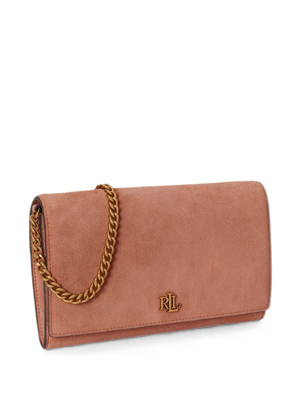 Lauren Ralph Lauren Medium Adair II schoudertas met kettingband en logoplakkaat Roze