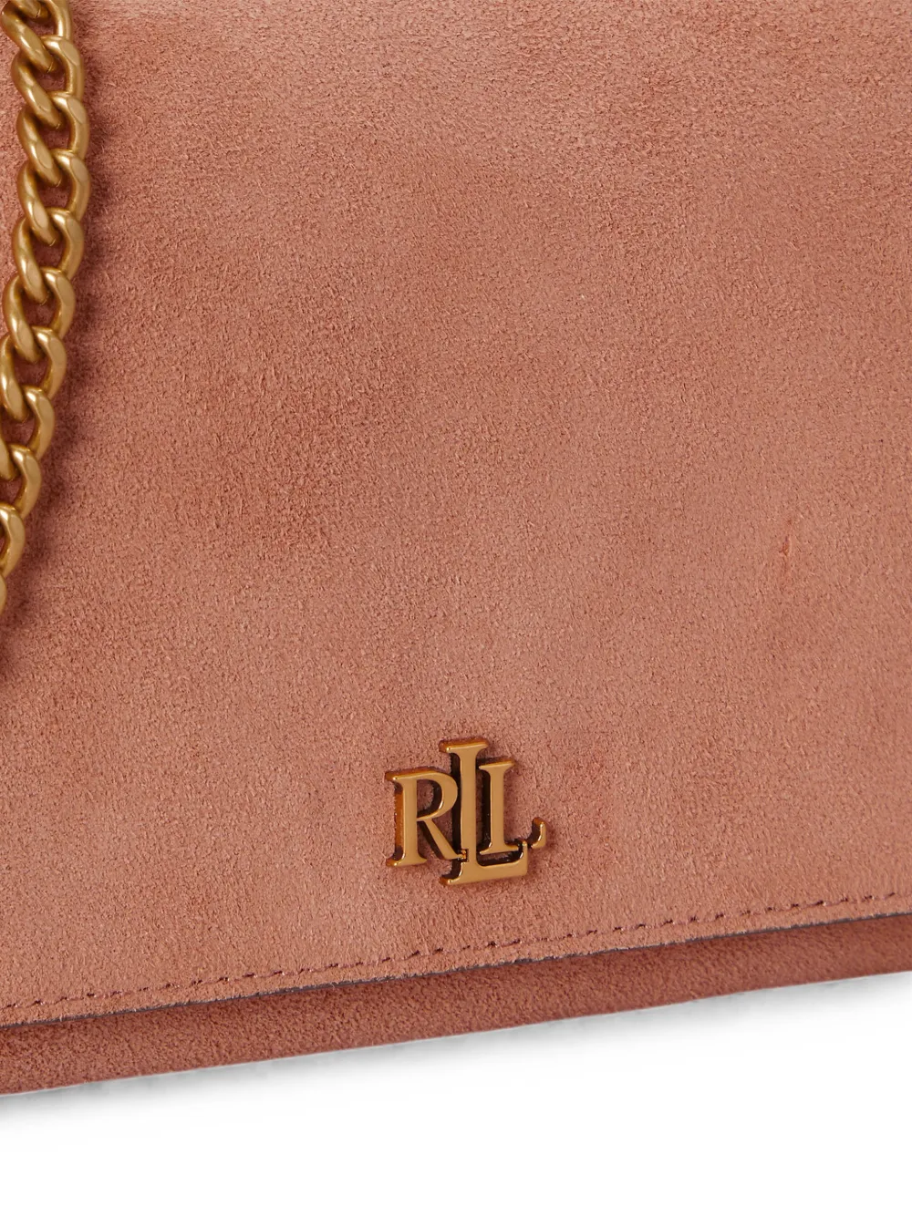 Lauren Ralph Lauren Medium Adair II schoudertas met kettingband en logoplakkaat Roze