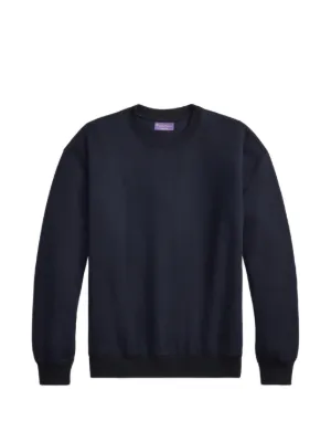 ラルフローレン パープルレーベル　コットンセーター　ブラック Ralph Lauren Purple Label （ラルフローレンパープル）メンズ プル