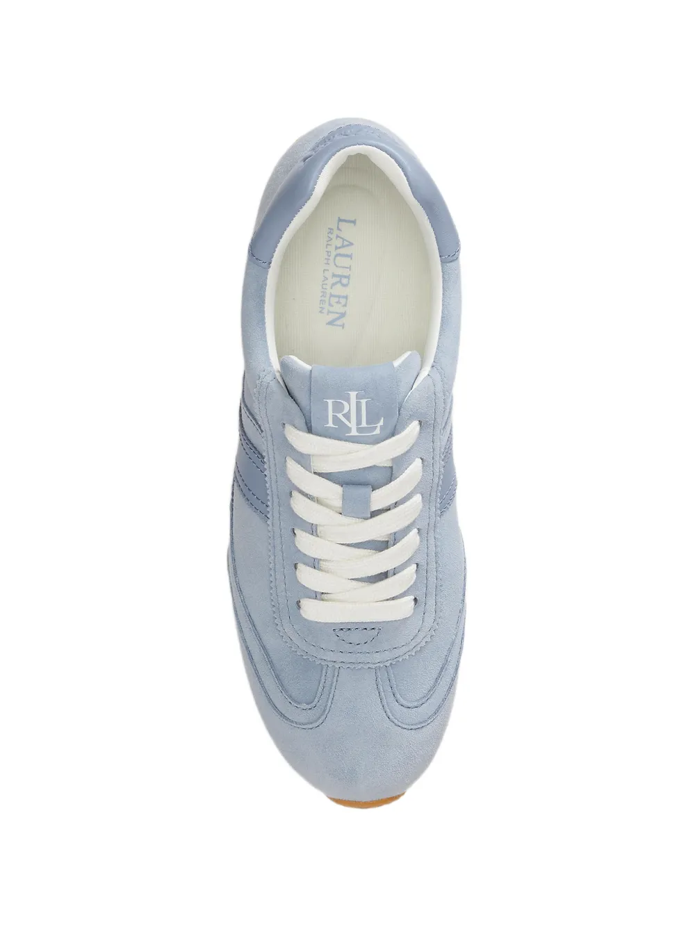 Lauren Ralph Lauren Dani suède leren sneakers Blauw