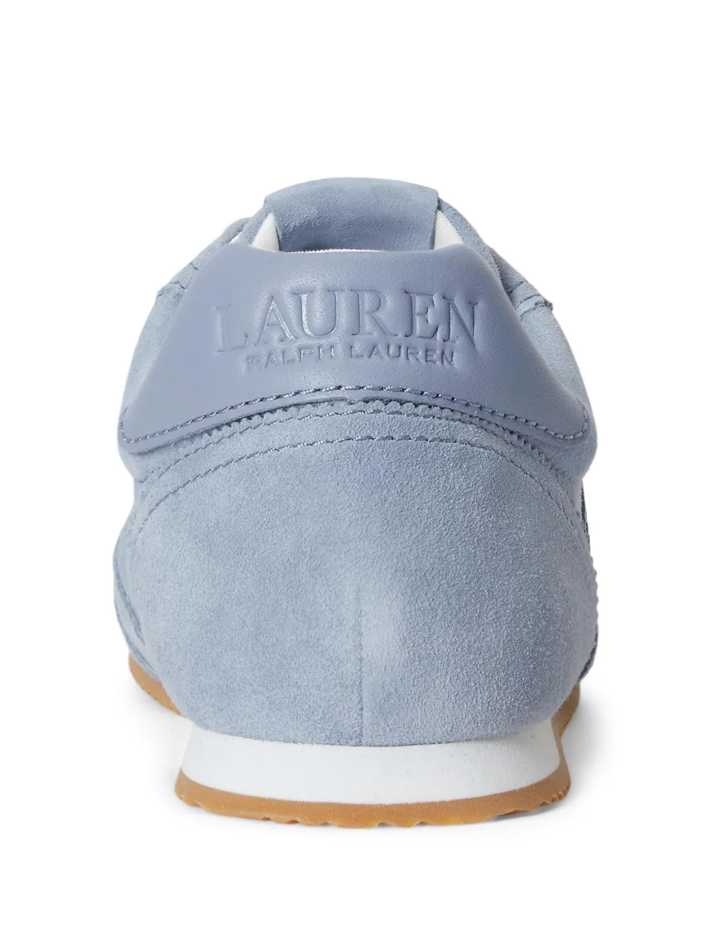 Lauren Ralph Lauren Dani suède leren sneakers Blauw