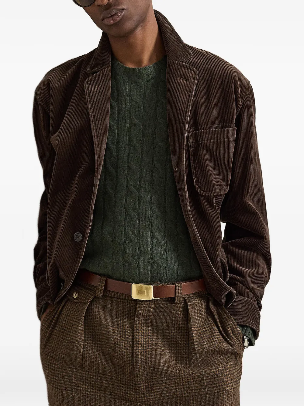 Polo Ralph Lauren The Finley ribfluwelen jack Bruin