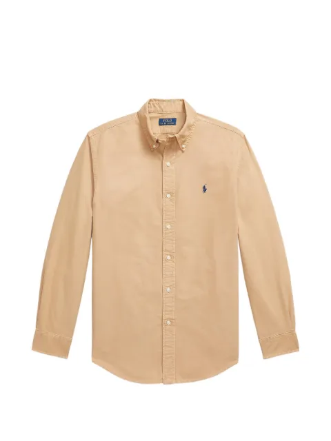 Polo Ralph Lauren chemise boutonnée en coton à logo brodé