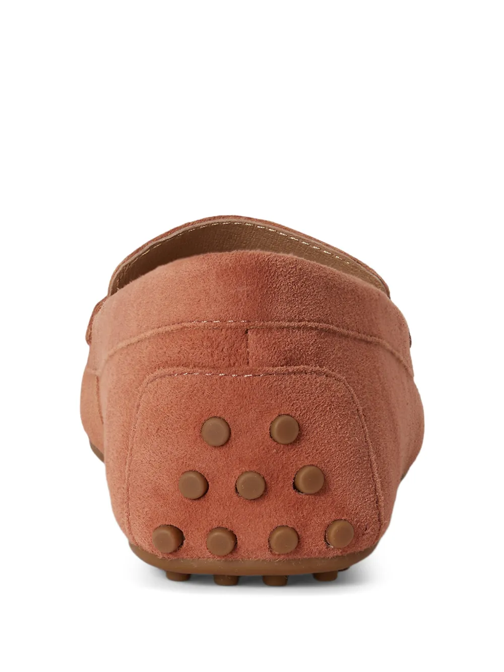 Lauren Ralph Lauren Barnsbury suède ballerina's met logoplakkaat Rood