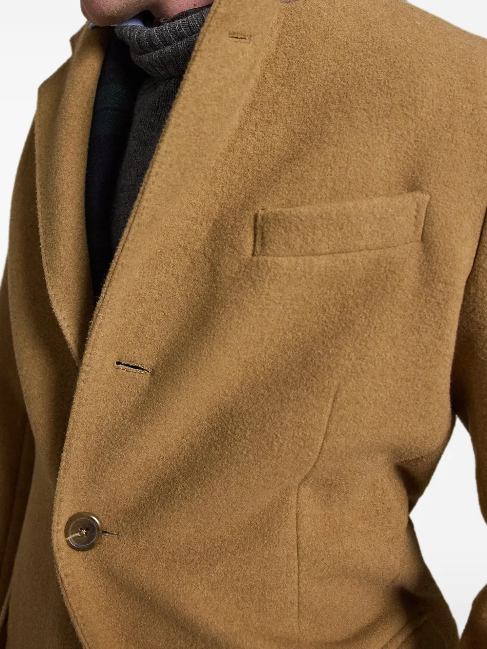 Polo Ralph Lauren Mantel met enkele rij knopen Bruin