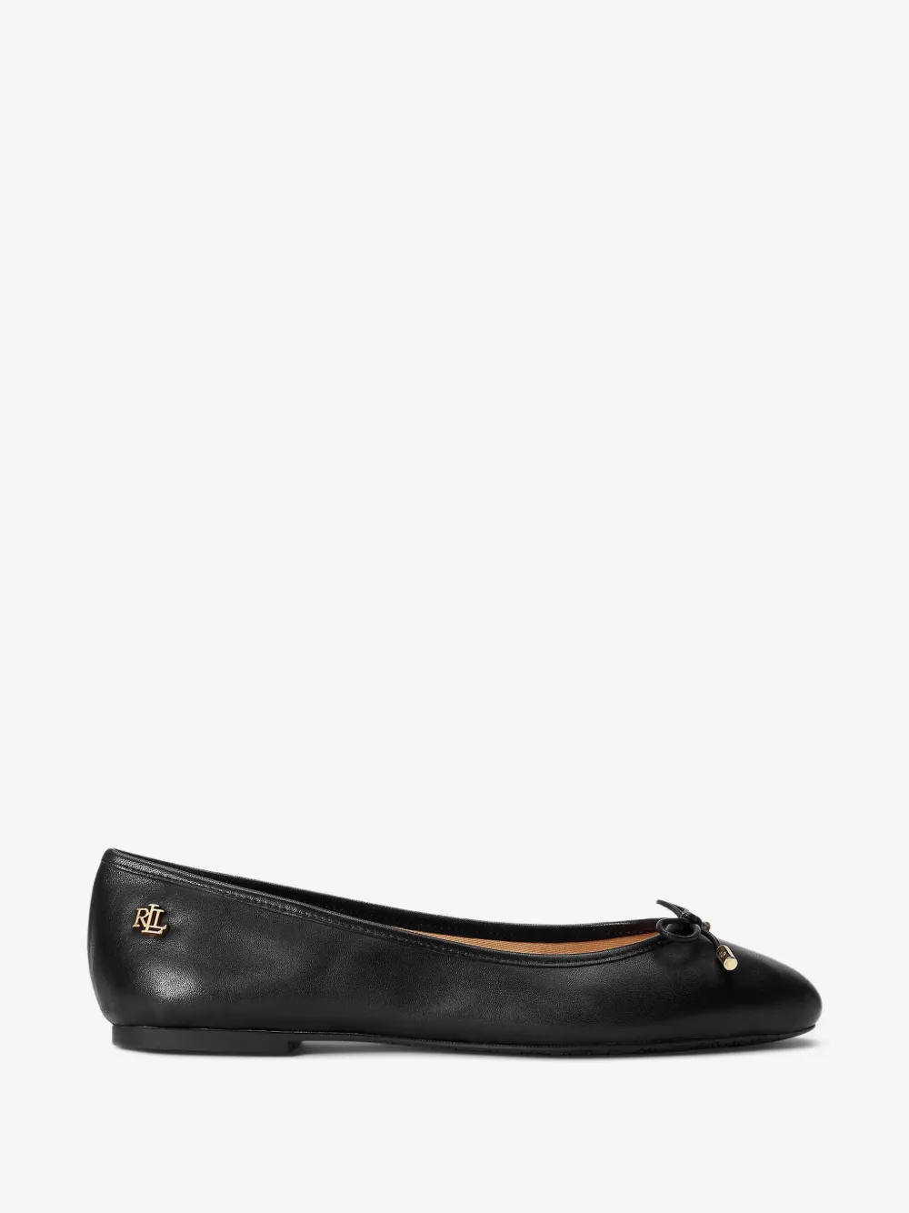 Jayna bow-detail logo-plaque ballet flats