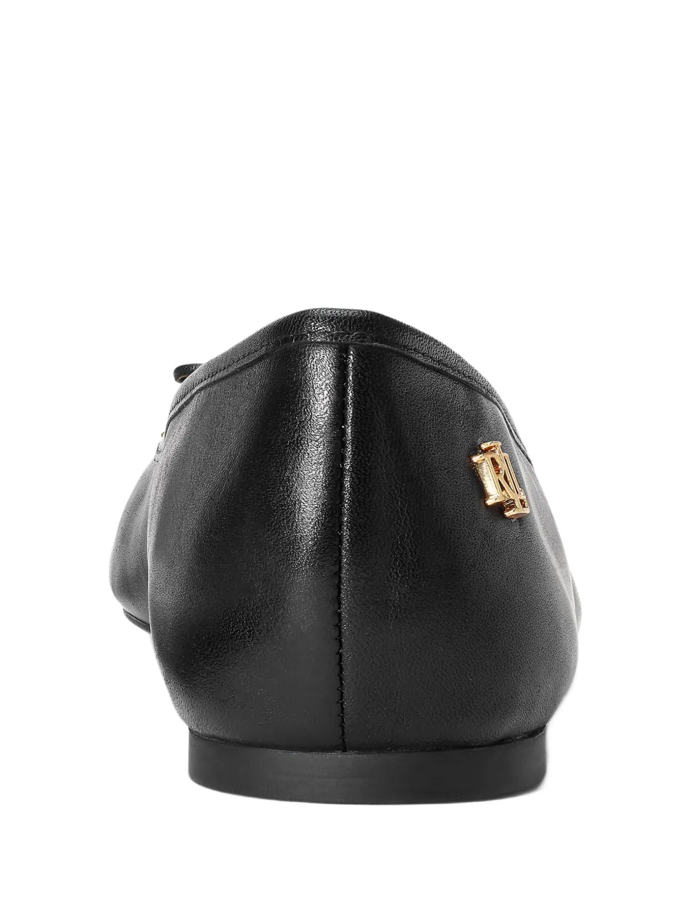 Lauren Ralph Lauren Jayna ballerina's met logo-plakkaat en strik-detail Zwart