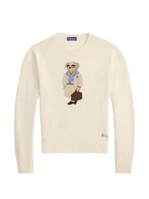 Ralph Lauren Purple Label Polo Bear intarsia-knit sweater