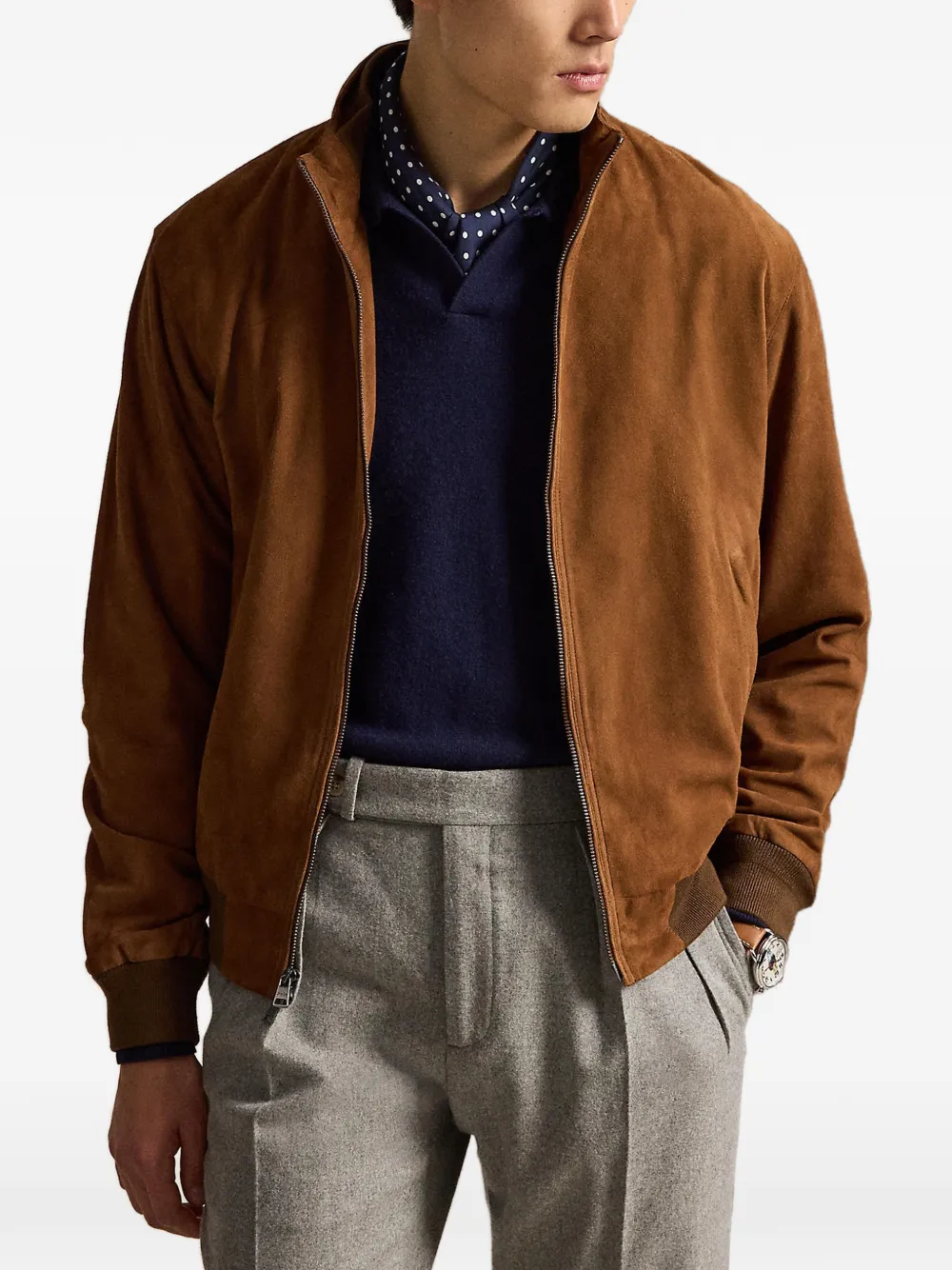 Polo Ralph Lauren The Charleton suède jack Bruin