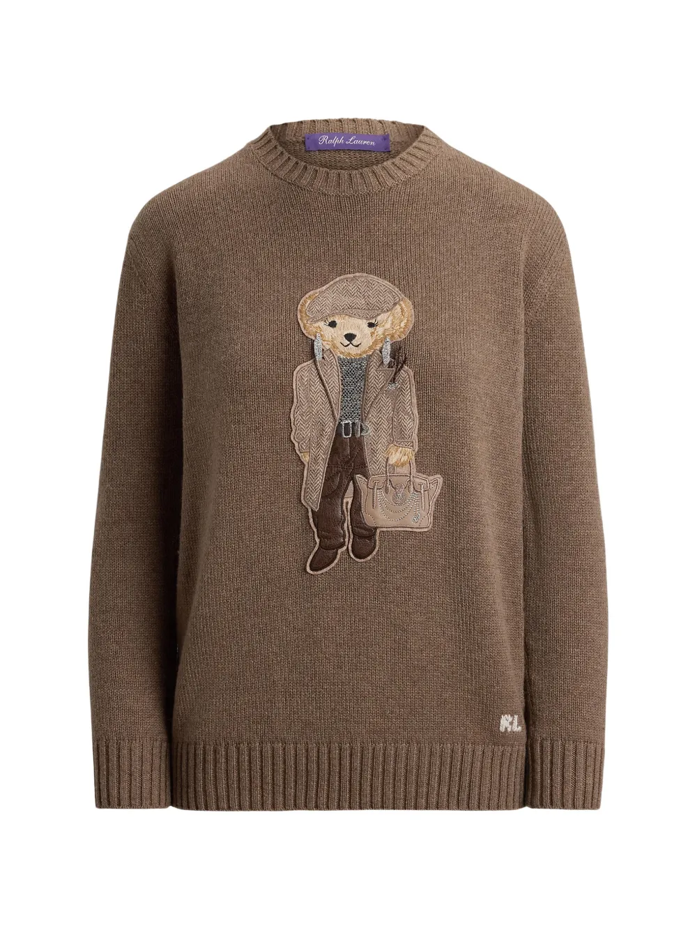 Polo Ralph Lauren Polo Bear Intarsien-Pullover - Braun