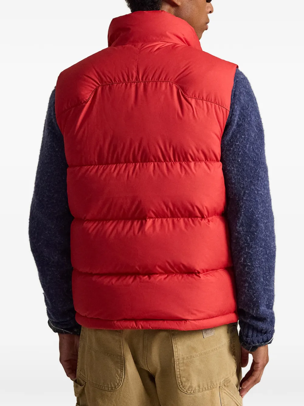 Polo Ralph Lauren Gewatteerde bodywarmer met hoge hals Rood