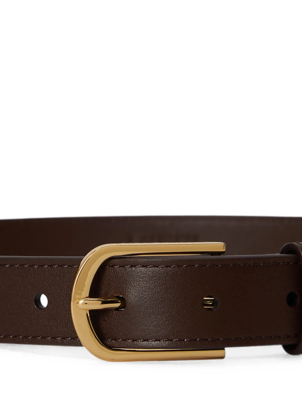 Lauren Ralph Lauren Leren gespriem Bruin