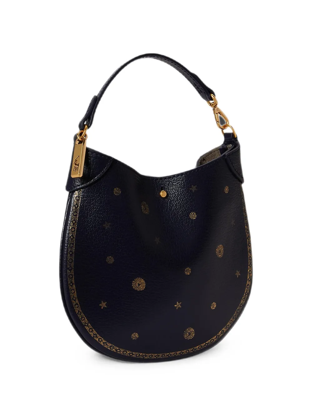 Polo Ralph Lauren Leren shopper met print Blauw