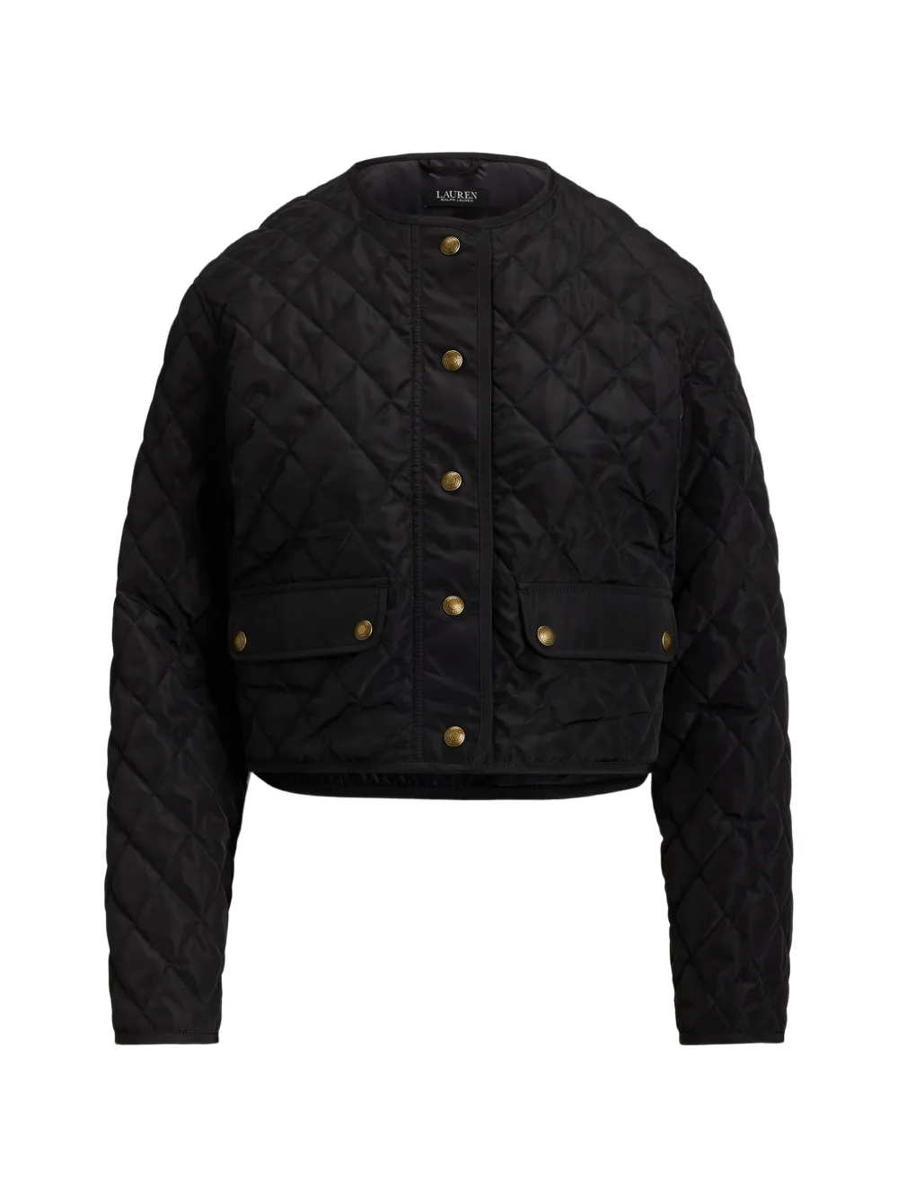 Lauren Ralph Lauren quilted button-front jacket - Schwarz