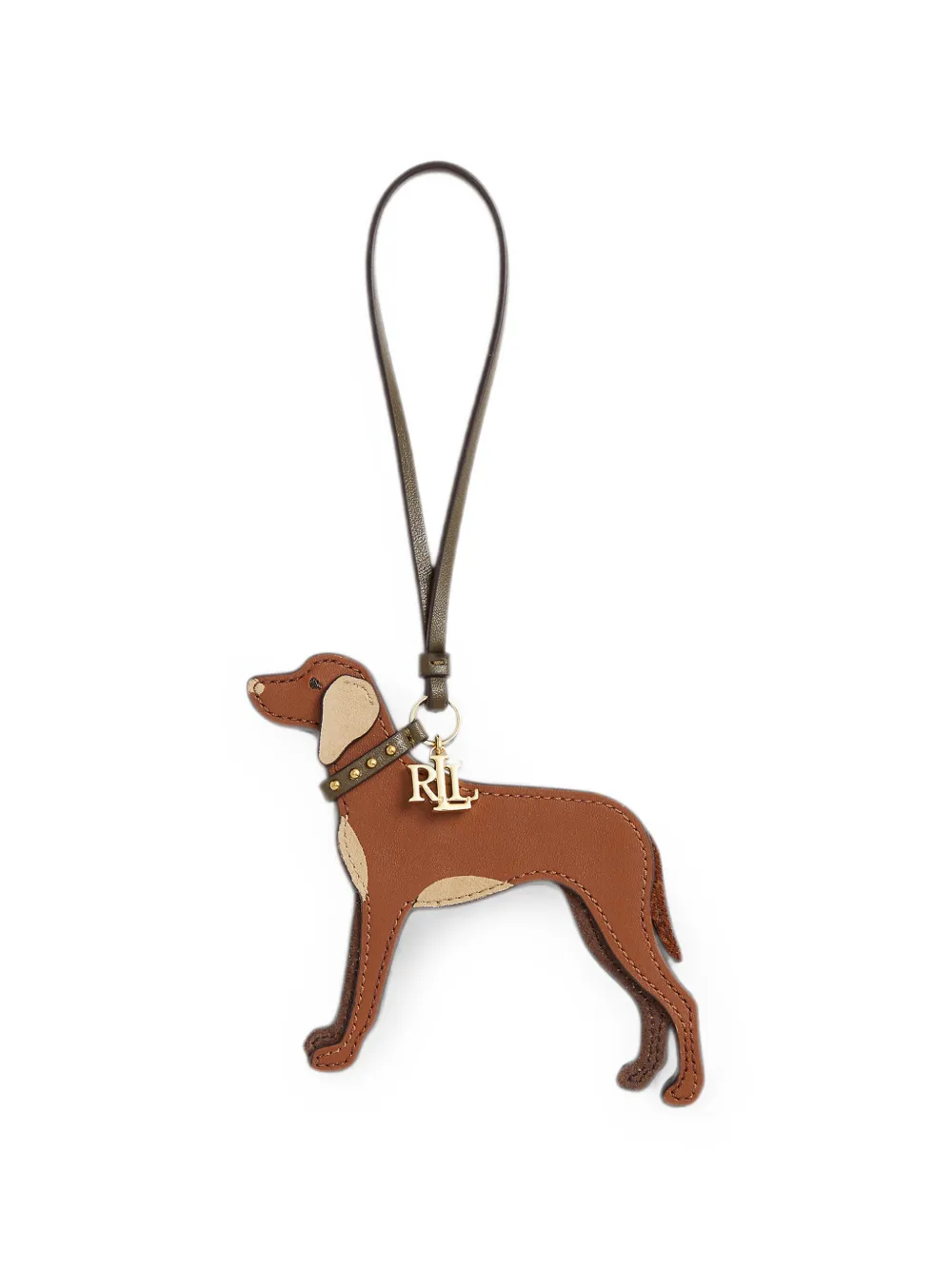 Lauren Ralph Lauren logo-charm dog-shaped bag charm - Marrone