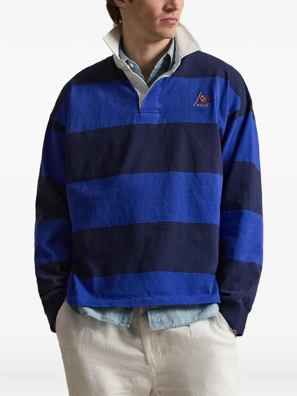 Polo Ralph Lauren Gestreept poloshirt Blauw