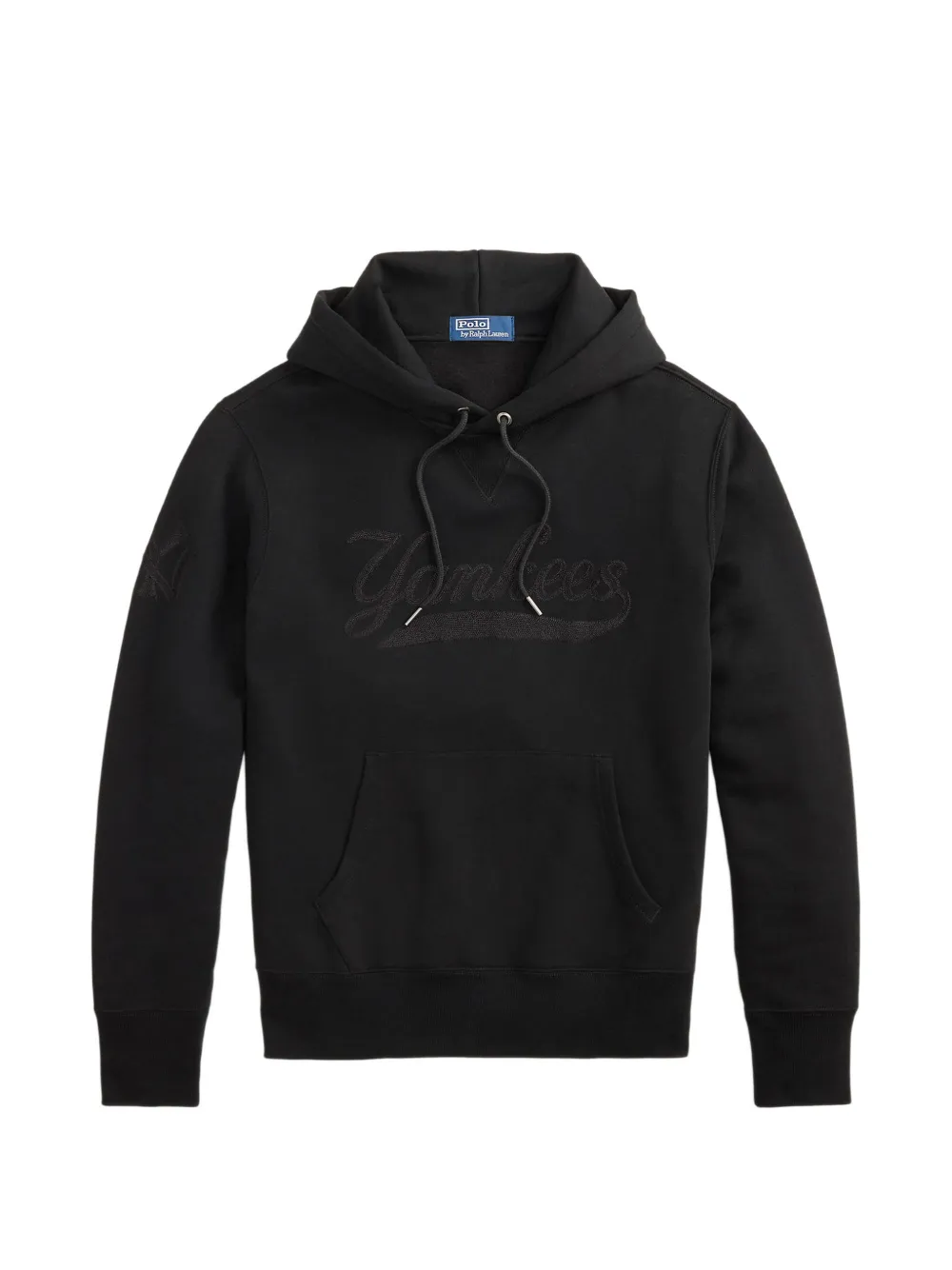 Polo Ralph Lauren Felpa con cappuccio, coulisse e logo ricamato - Nero