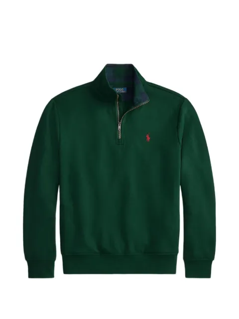 Polo Ralph Lauren logo-embroidered quarter-zip sweater