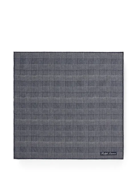 Ralph Lauren Purple Label glen-plaid pocket square
