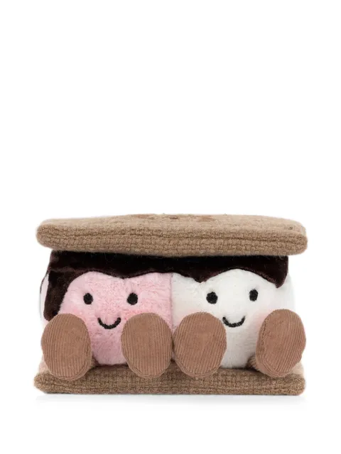 Jellycat Amuseables S’mores embroidered logo-print soft toy